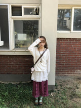 oso dot frill skirt