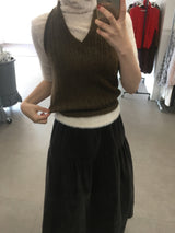 バックフリップホルターニット(3 Colors)