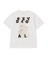 25FW WOMAN ファジーフォントドラゴン半袖Tシャツ