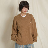 ドルフィンヘアリーVネックニット