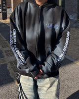 AM Yunus Dirty-Wash Hooded Zip-Up (2C)