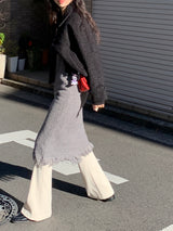 [MADE] [Wool Napping] Winter Warm Long Bootcut Slacks