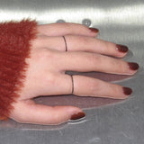 skein black ring(2set)