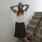 Cozy Mellow Charm Raglan Top_Gray