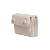 DOT Pocket 3-layer Half Wallet Coin Money Card Wallet warm gray