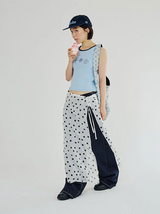 DOODLE SLEEVELESS - BLUE