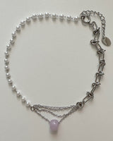 チェーンレイヤードネックレス/chain layered necklace