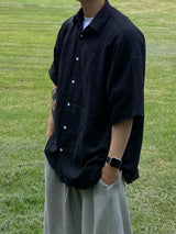 Youth linen short sleeve shirt 3C