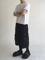 strap pintuck bermuda pants(3colors)