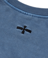 P.Basic cross Sweatshirt _ Smoke blue 