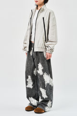 Aria Coating Zip Blouson (3color)