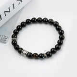 SVB-188 Cut Natural Stone Onyx Bracelet Lucky Bracelet