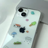 Rainy Day Sticker Phone Case