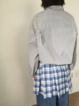 Low Check Pleated Dress (2color)
