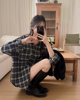 Erene チェック柄シャツ