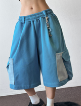 Similar Color Block Keyring Cargo Bermuda 3 Color 