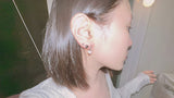Cotton candy earring