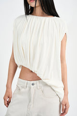 Bico Shirring Unbalance Top