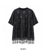 トリプル ダメージ レイヤード ショートスリーブ Tシャツ