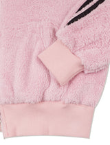 Women's Fake Fur Hooded Zip-Up Pink (FCE4ZP552W)