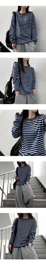 Streaming Basic Long-Sleeved Round Knitwear