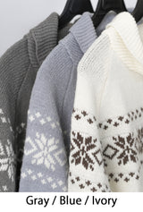 Snowfall Knit Zip-Up