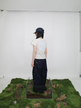 W Horn Applique Tee in Ivory