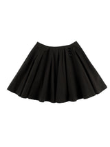 コットンフレアスカート (BLACK)