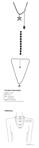 Dot Star Dangle Necklace