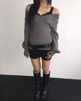 Snap skirt pants