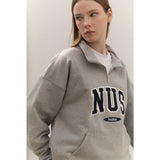 Huke x Nus. ハーフジップアップ(BLACK)