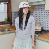 logo button cap ivory