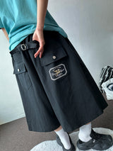 Mighty Hip Patch Back Tab Bermuda Shorts 2color