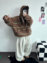 ソフティ💍💎スエードバルーンロングパンツ🩶🤎🖤3カラー