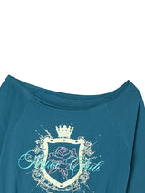 NYXX CLUB OFF SHOULDER L/S BLUE