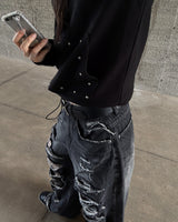 Bohemian damage pants