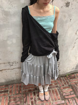 Kovinen Tiered Shirring Long Skirt