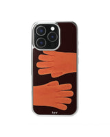 Orange Gloves Epoxy Silver Case