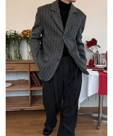 [F/W] Hairy Stripe overfit blazer(2color)
