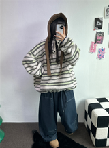 MINK🐻🧸RIVET STRING LONG WIDE PANTS 💙🖤2COLOR