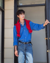 [1+1] Konen Cotton Basic Long Sleeve Shirt