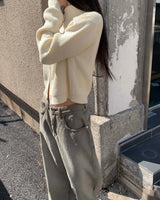グレービンテージデニムパンツ