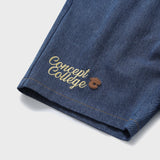 Navy C Patch Medium Blue Denim Shorts [For men]