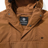 Nylon RIB Pullover Jacket - CAMEL