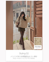 Wool loose cable knit