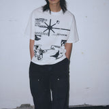 Untitled Gihahak Logo Pigment Wash Short Sleeve Off White