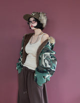 [UNISEX] リバーシブルカモフラージュフーディージャケット
