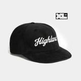 ビックサイズ XL HIGH コーデュロイキャップ ブラック