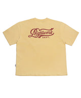 N.W.D スクリプトTシャツ_イエロー