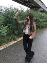 バックルレザーアイレットデイリーショルダーバッグ